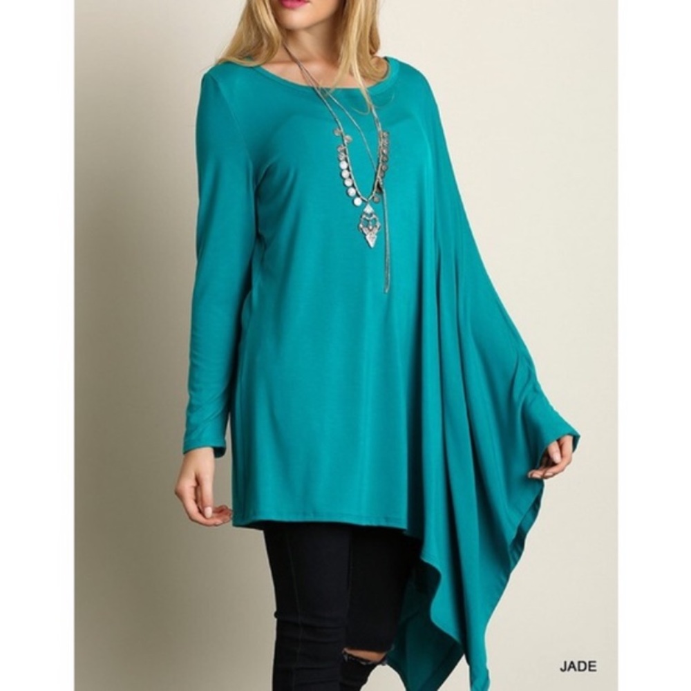 Cyber Monday Sale 💫💥Diorama Long Sleeve Draped Top💥💫
